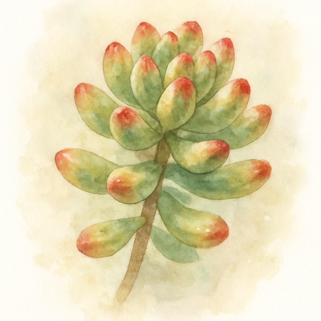Sedum x rubrotinctum variegatum