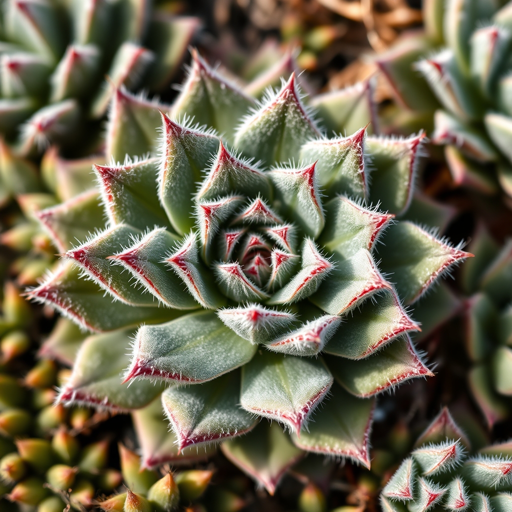Sempervivum arachnoideum 'Alpha'