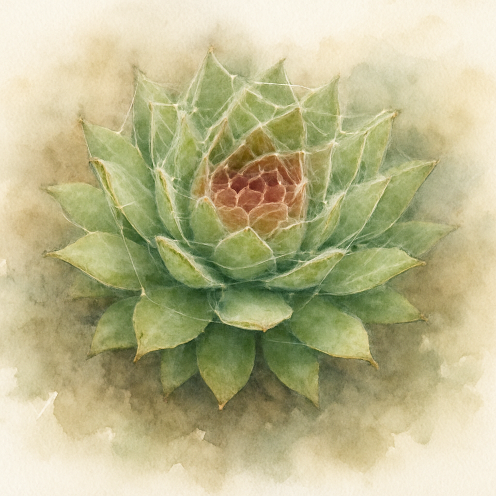 Sempervivum arachnoideum 'Alpha'