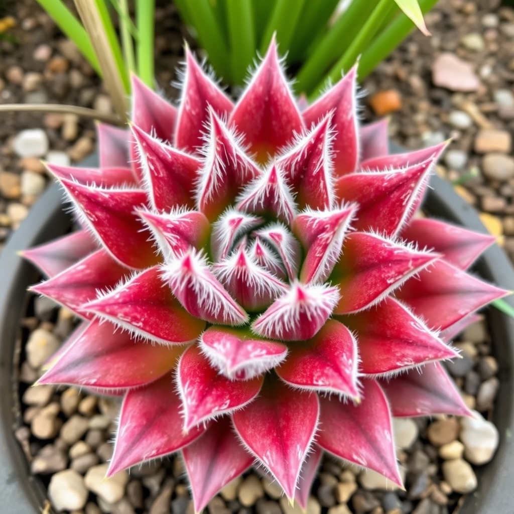 Sempervivum arachnoideum 'Rubin'