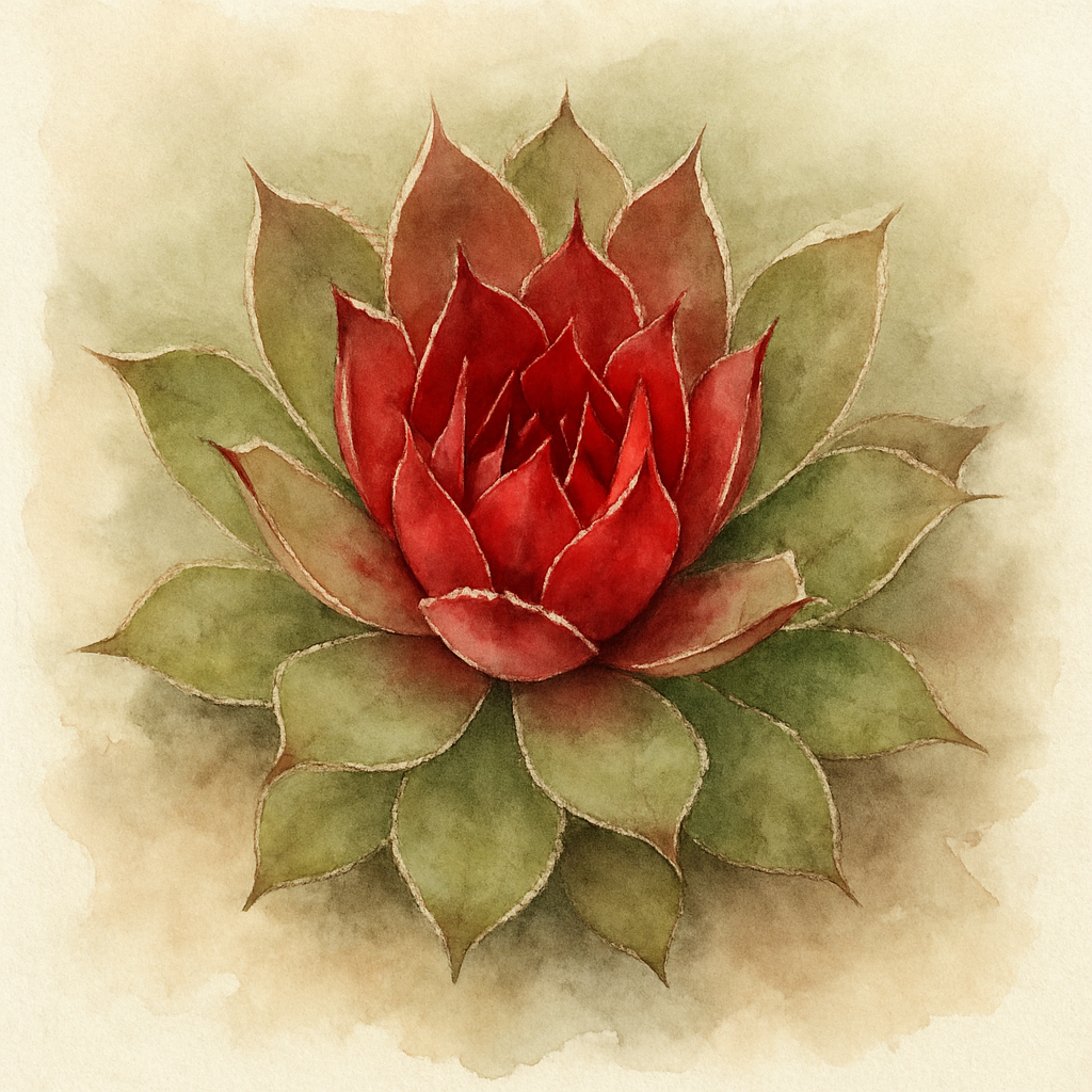 Sempervivum 'Heigham Red'