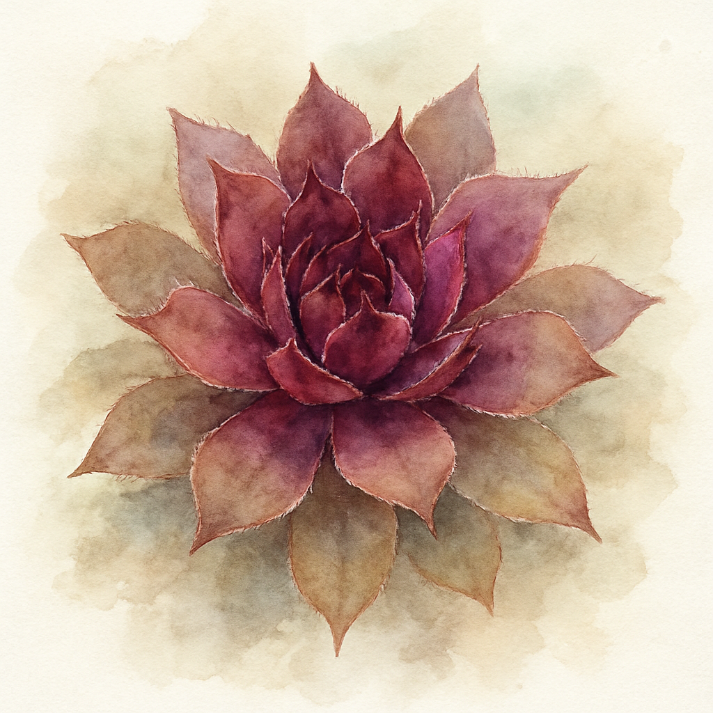 Sempervivum 'Mulberry Wine'