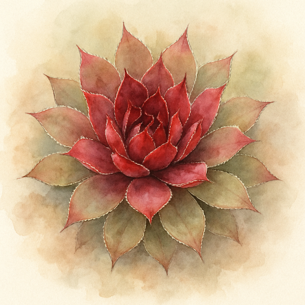 Sempervivum 'Rubra Ray'