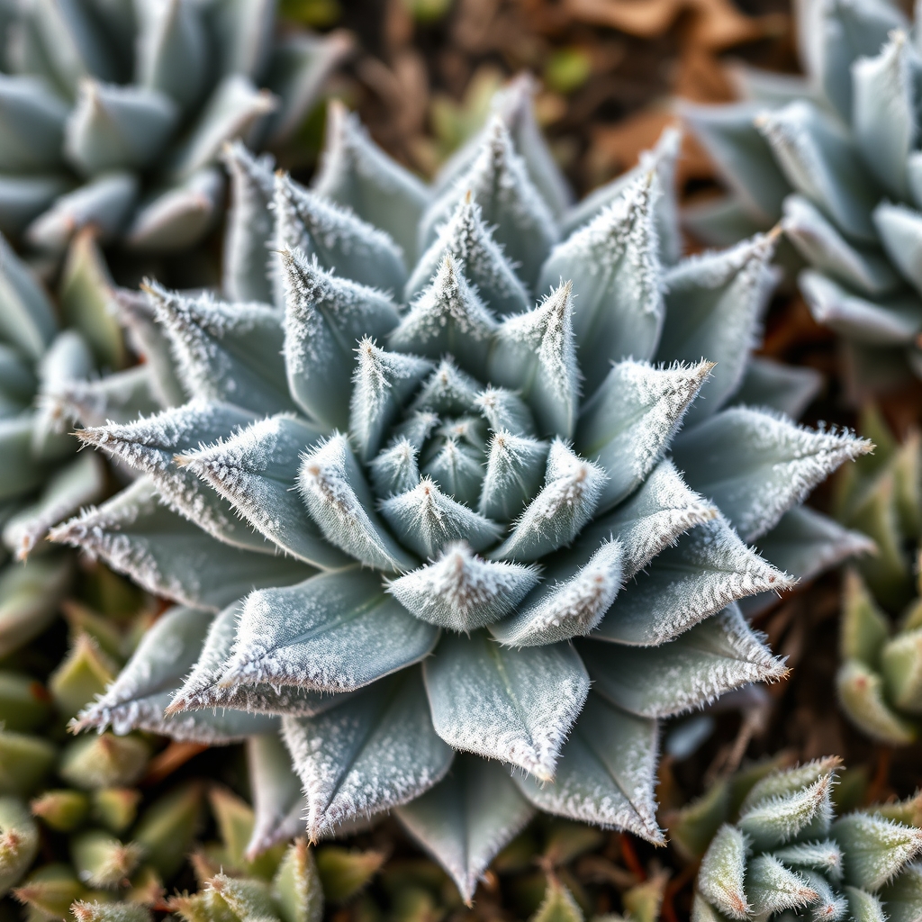 Sempervivum 'Silver Kenovel'