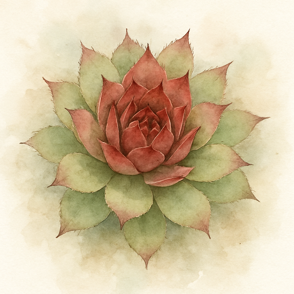 Sempervivum 'Tudor Rose'