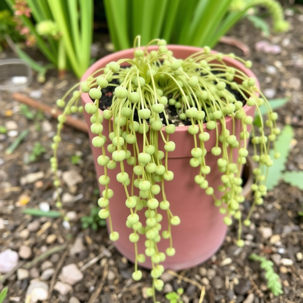 Senecio Rowleyanus – ‘String of Pearls’ – UK Grown Potted Succulent