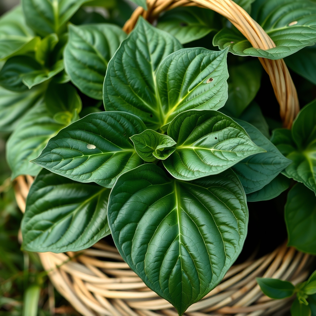 Set: Large Swiss Cheese Plant with Weave Basket | Monstera