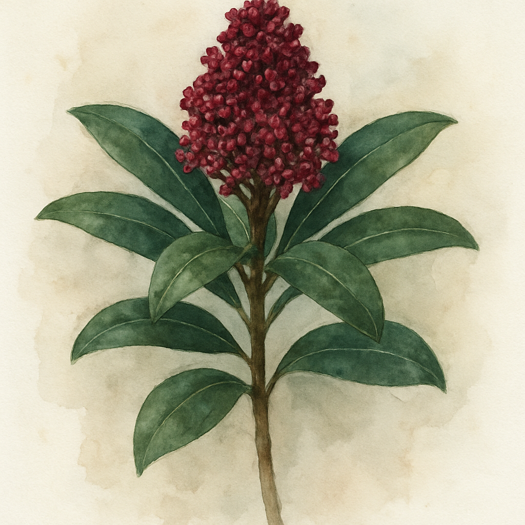 Skimmia japonica ‘Double Diamond’