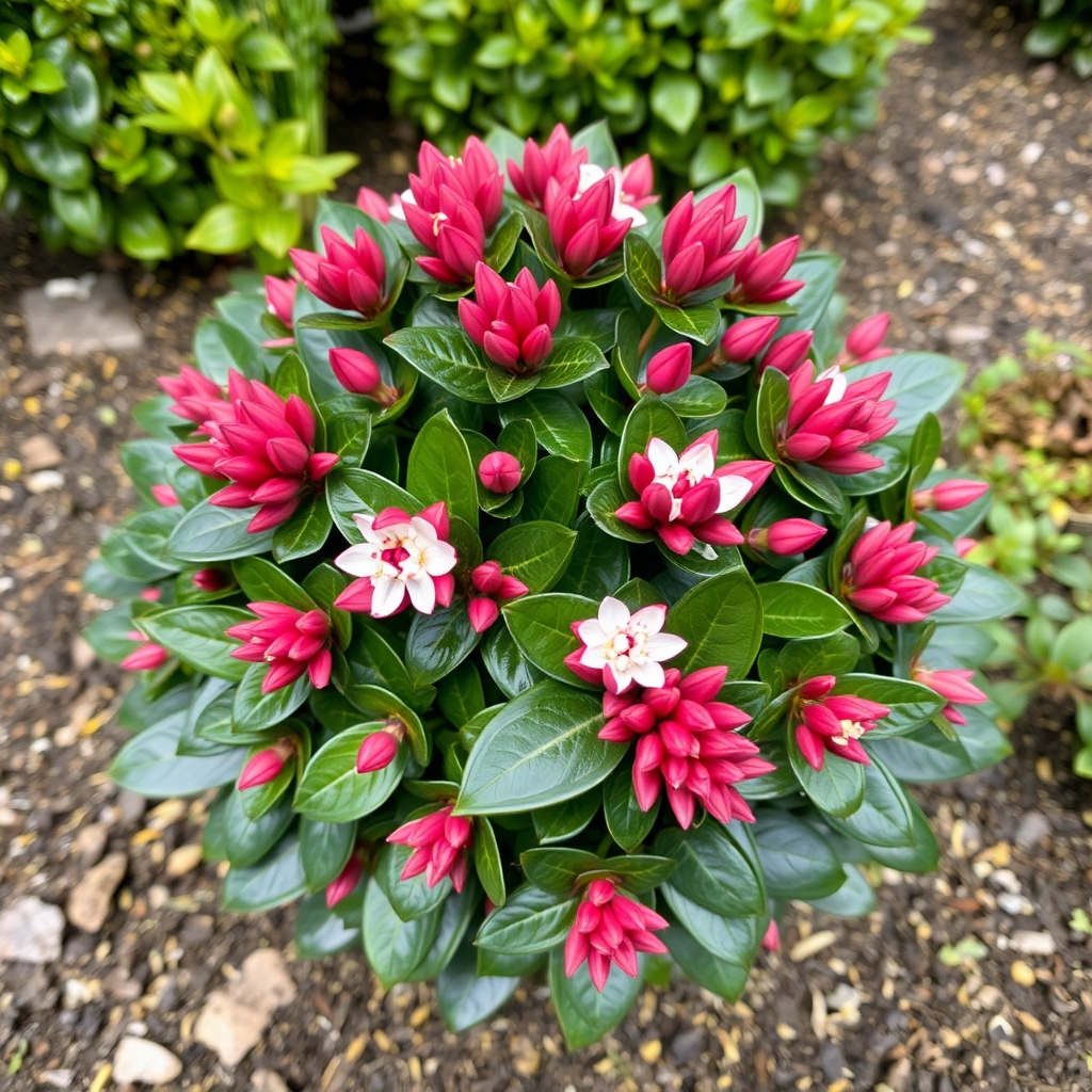 Skimmia japonica ‘Rubesta Cuba’