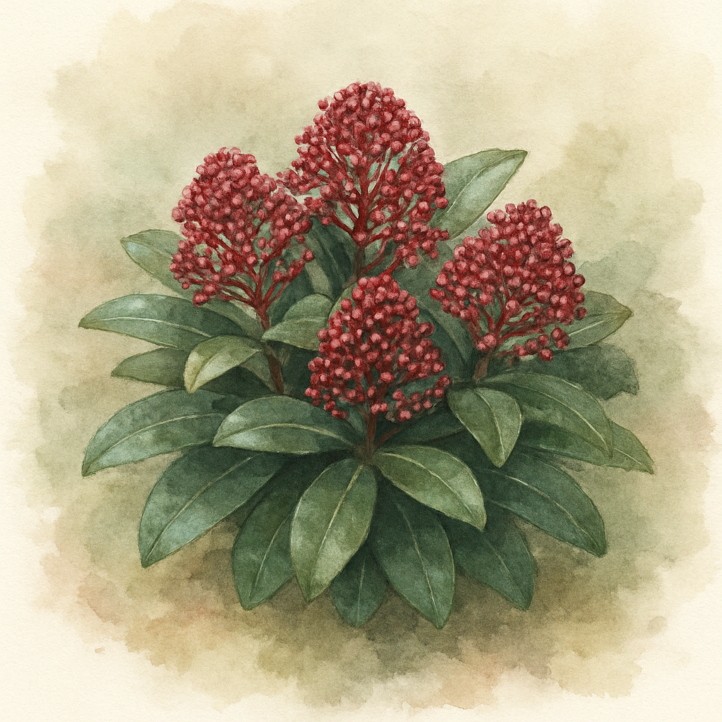 Skimmia japonica Rubella