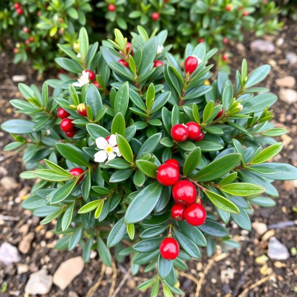 Skimmia japonica subsp reevesiana Japanese Skimmia (self fertile)
