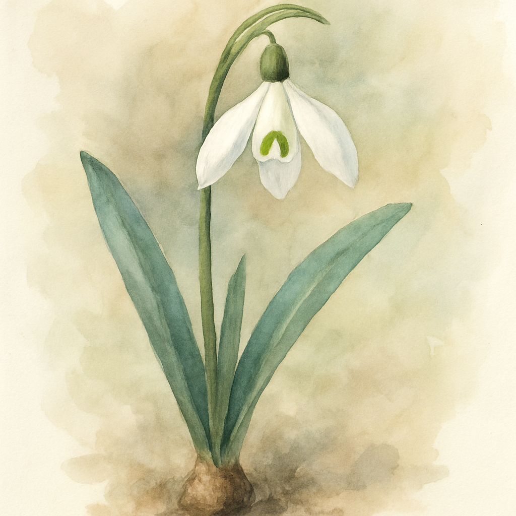 Snowdrop Galanthus elwesii