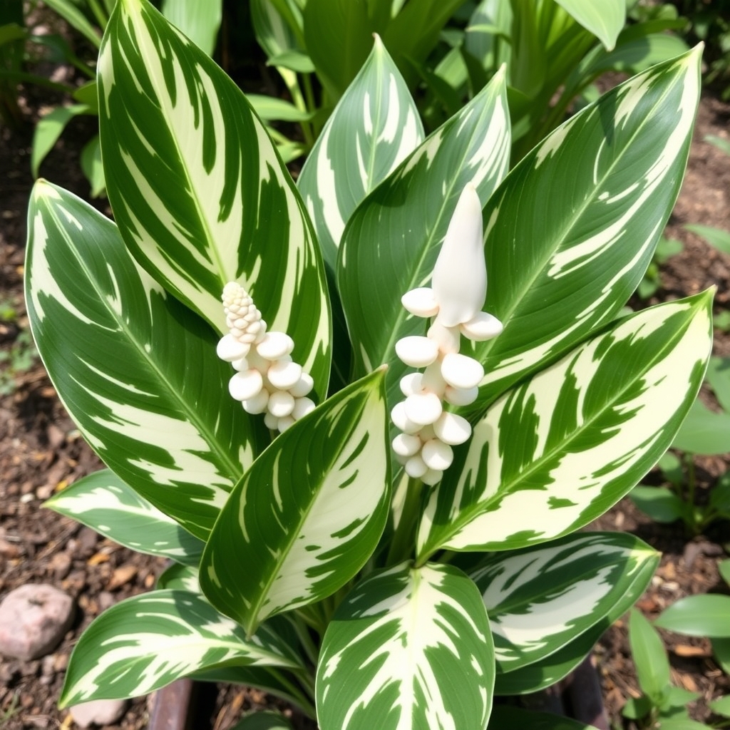 Variegated Peace Lily
