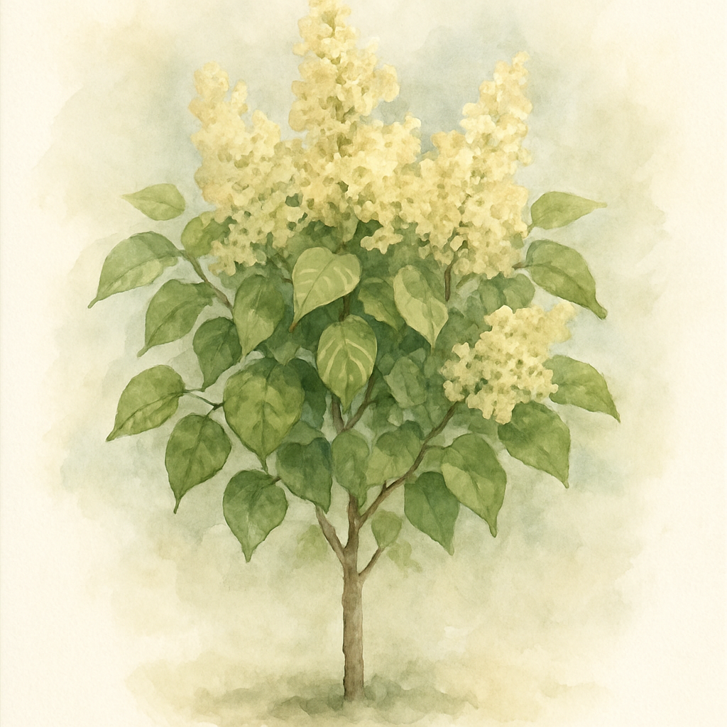 Syringa vulgaris 'Primrose' Tree