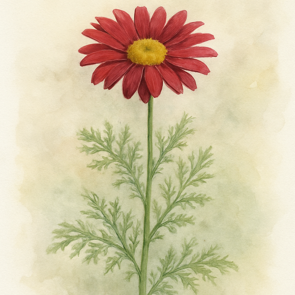 Tanacetum coccineum Robinson's Red