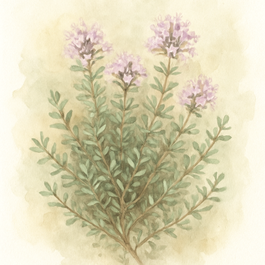 Thyme, French summer thyme (Thymus vulgaris 'French summer')