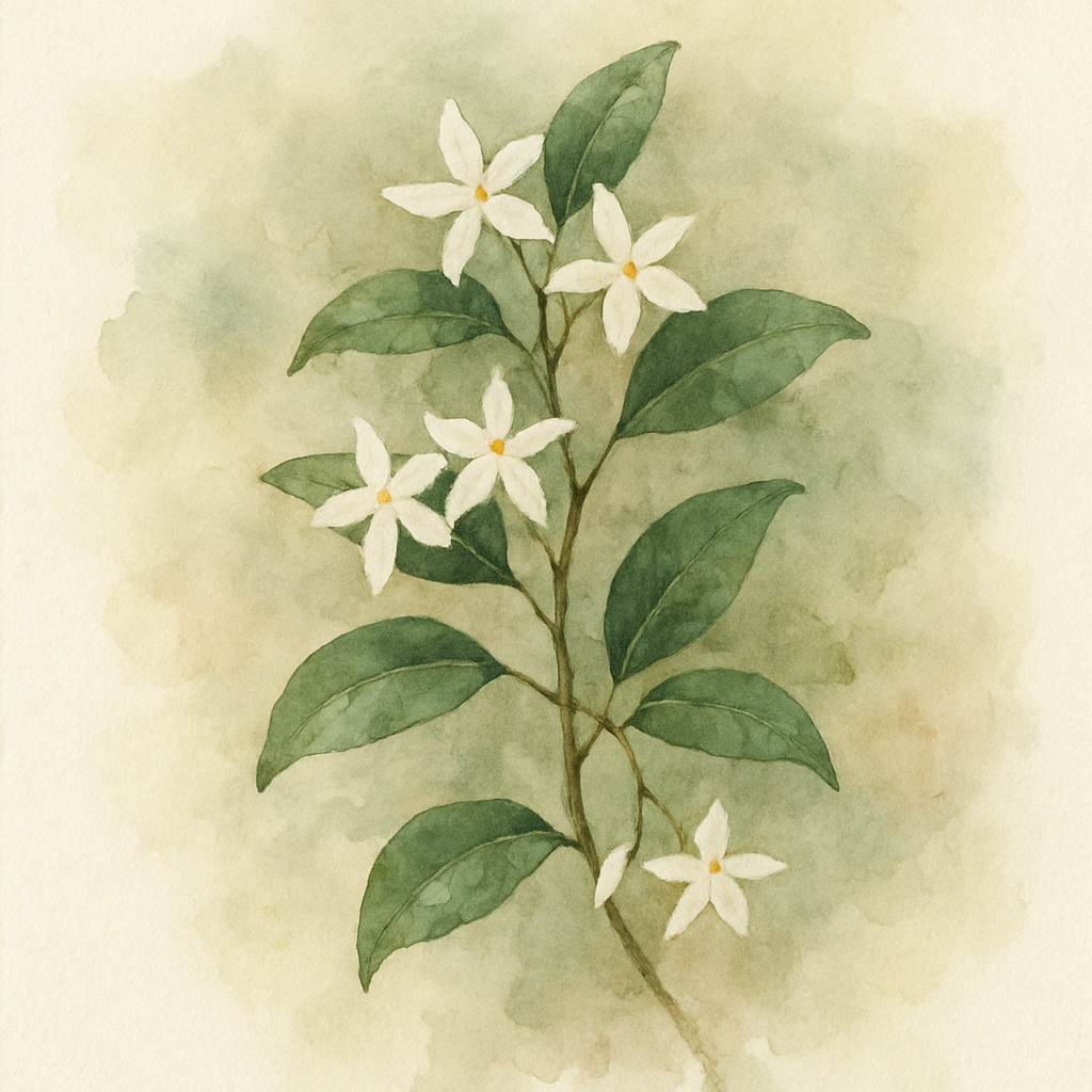 Trachelospermum Jasminoides in Fragrant Star Jasmine Climber