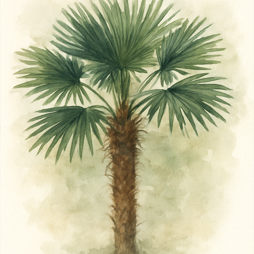 Trachycarpus fortunei (Chusan Palm or Chinese Fan Palm)