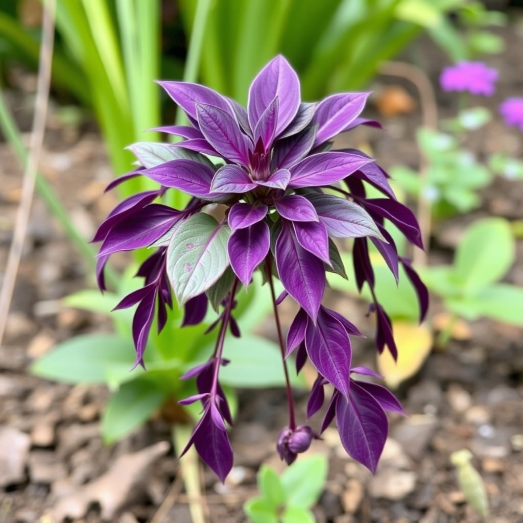 Baby Tradescantia Purple Passion or Tradescantia Wandering Dude