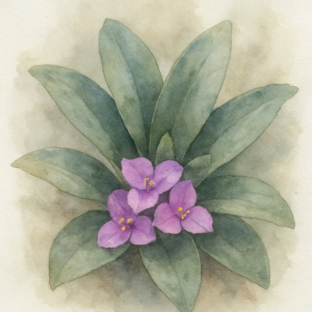 Tradescantia crassifolia ssp. acaulis