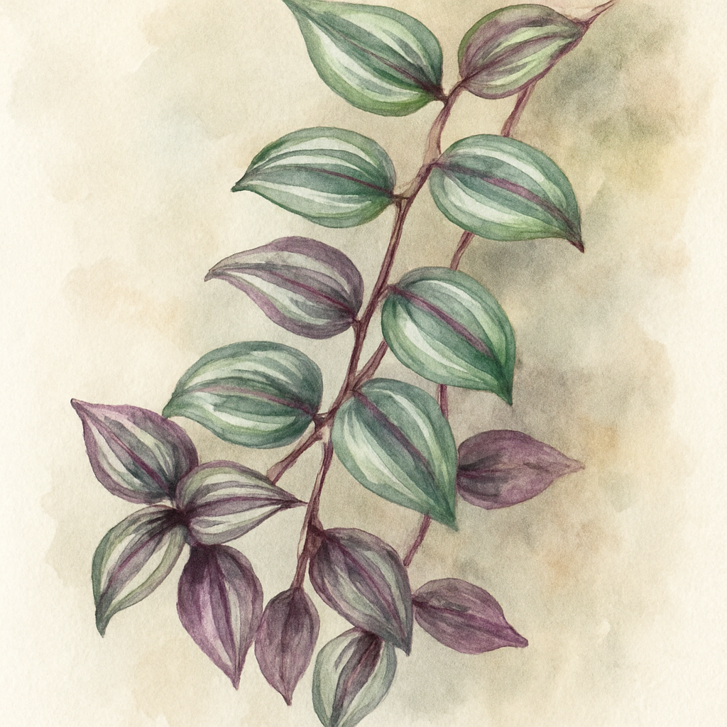 Tradescantia zebrina Brightness