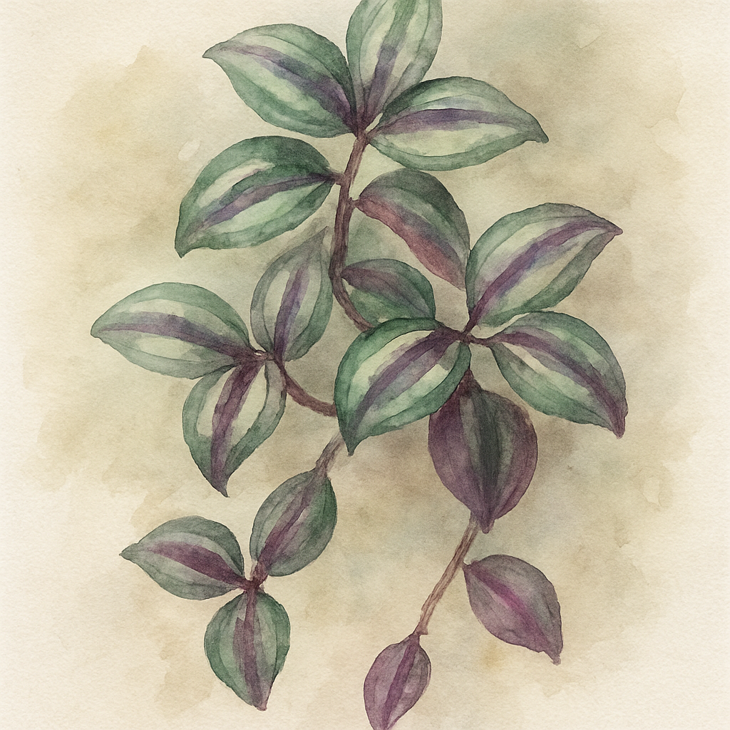 Tradescantia zebrina Inch Plant