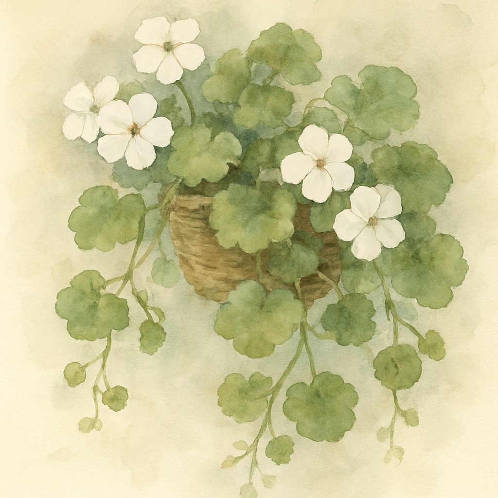 Trailing Geranium White Plant