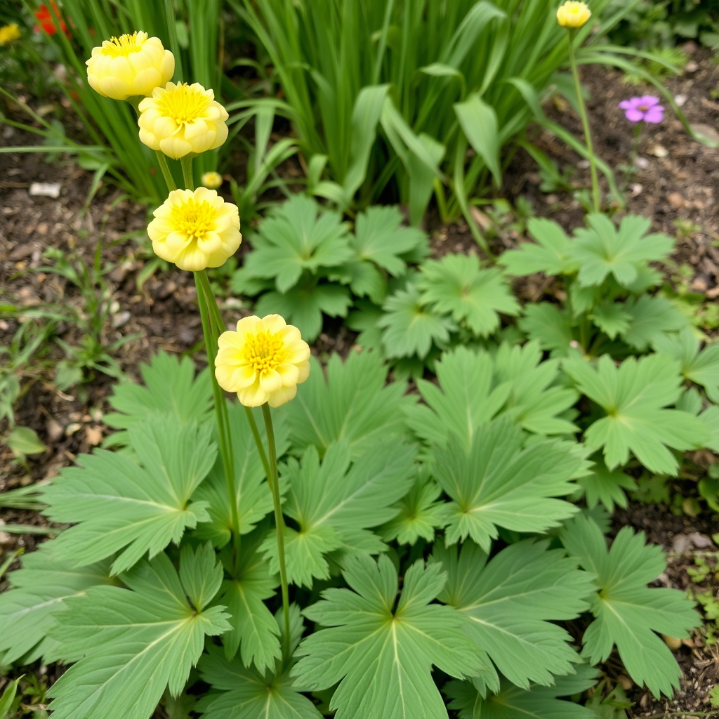 Trollius × cultorum ‘New Moon’ (Globe Flower)