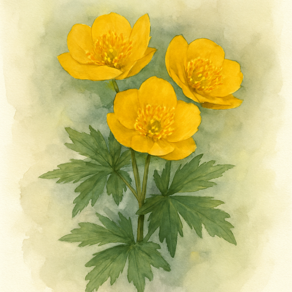 Trollius × cultorum 'Helios'