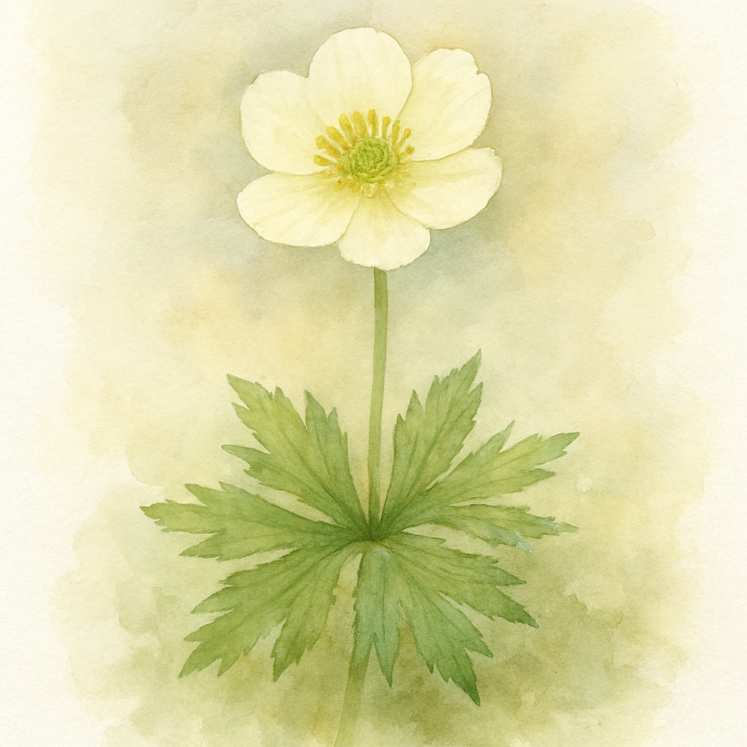 Trollius laxus var. albiflorus
