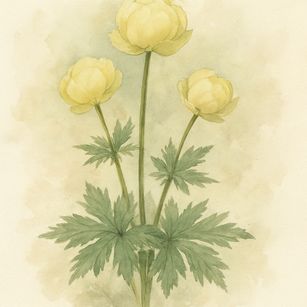 Trollius x cultorum ‘New Moon’
