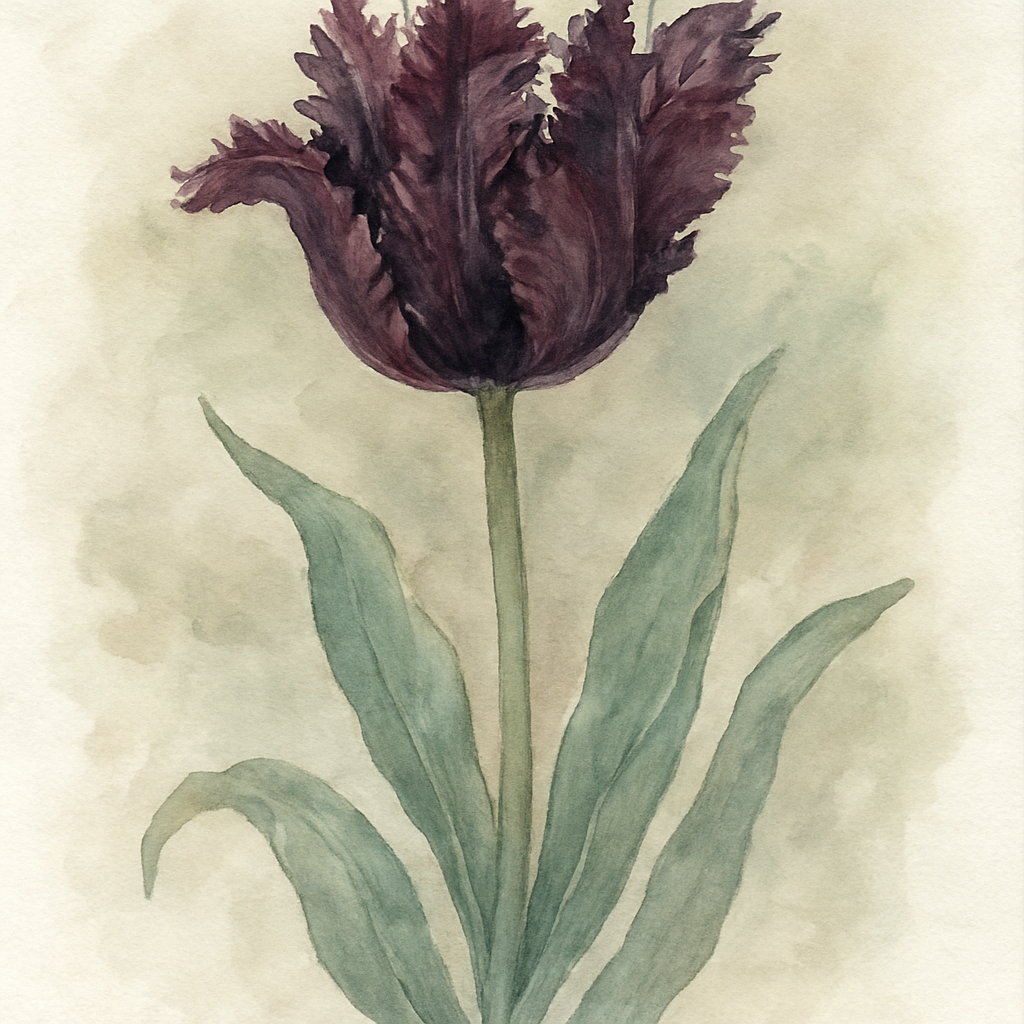 Tulip Black Parrot Bulbs