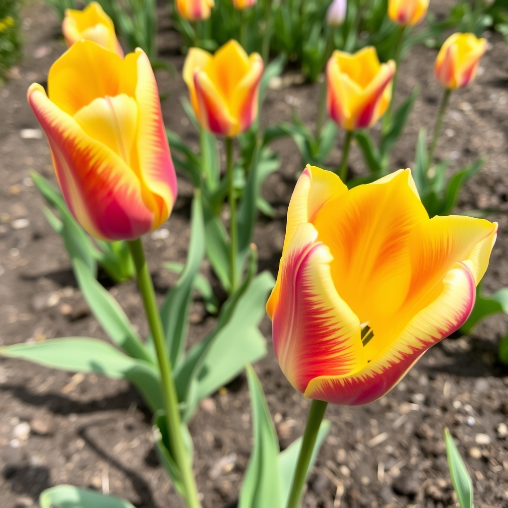 Tulipa ‘Flaming Evita’