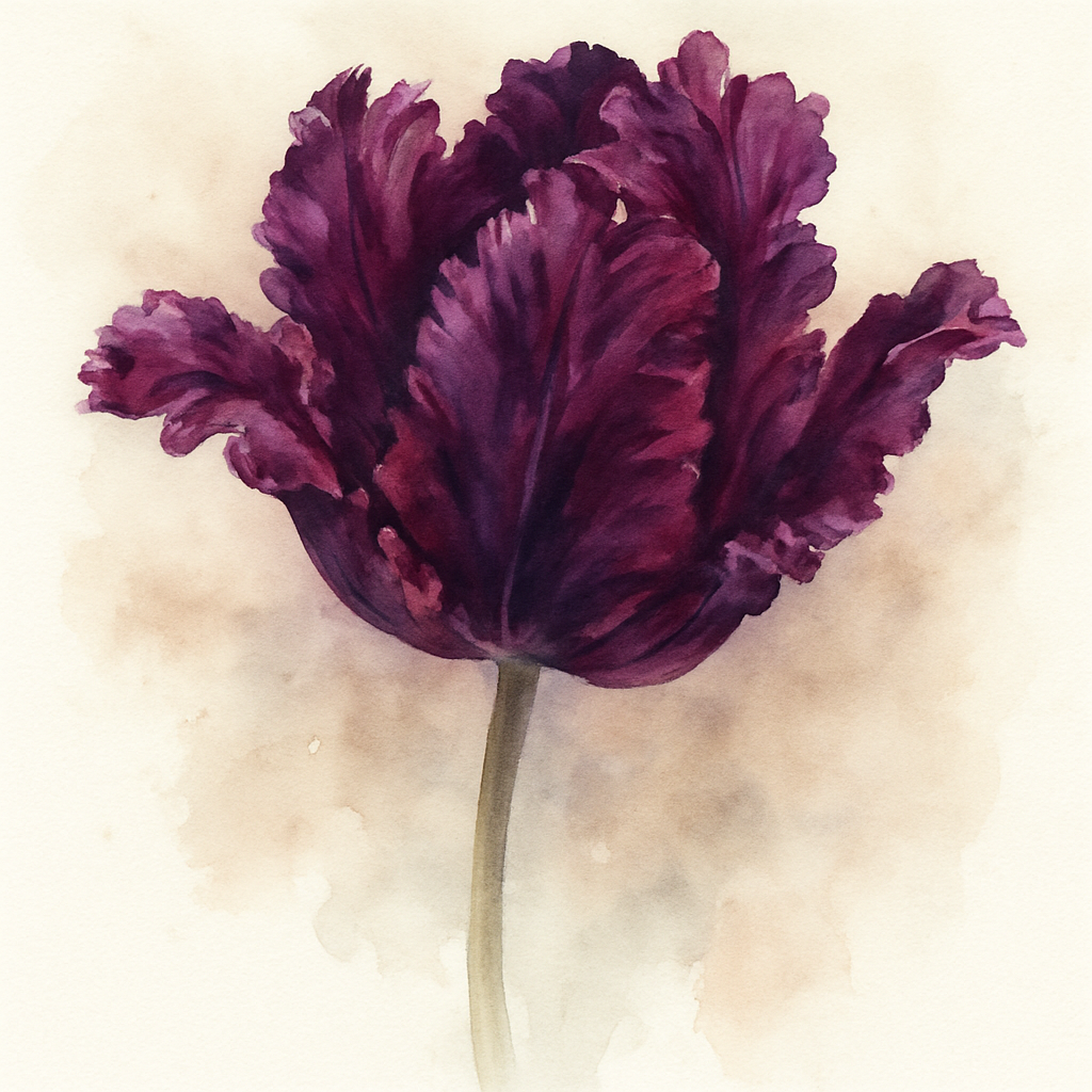 Tulipa 'Parrot Negrita'