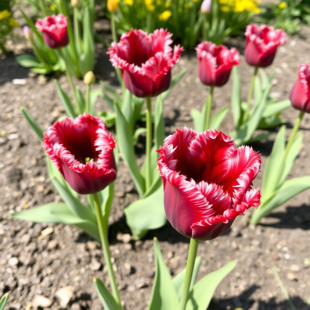 Tulip Burgundy Lace