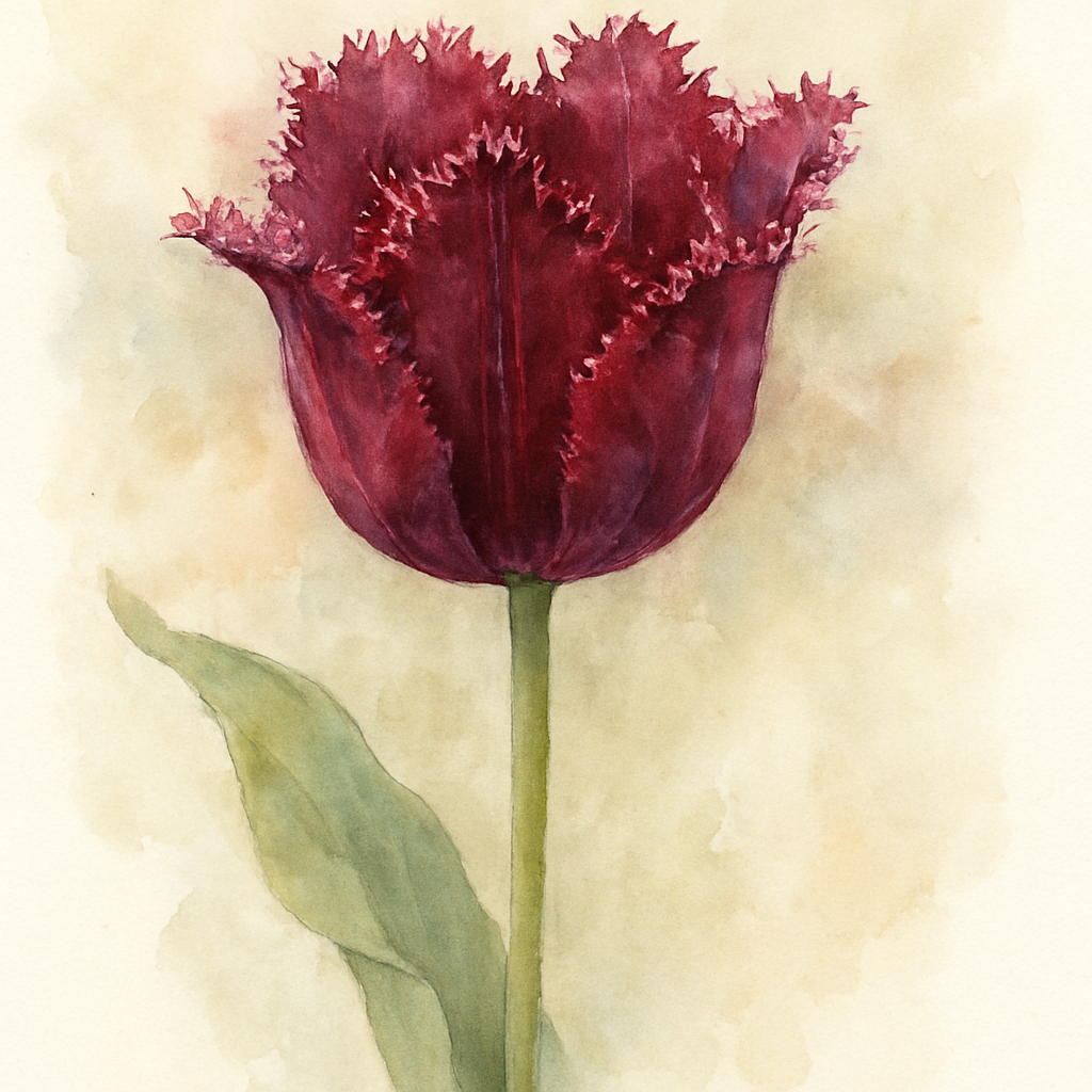 Tulip Burgundy Lace