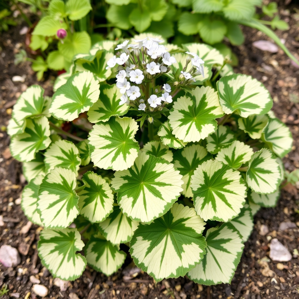Variegated geranium