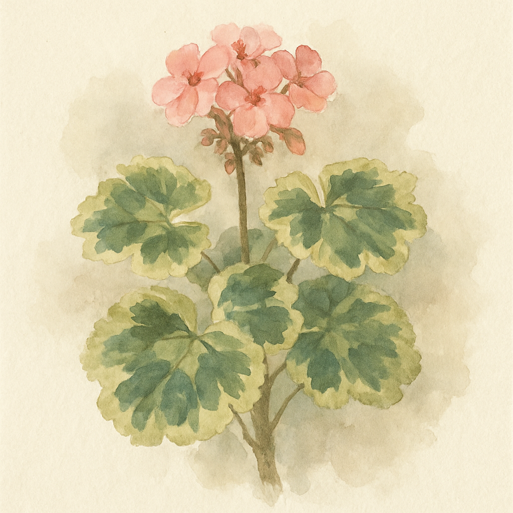 Variegated geranium