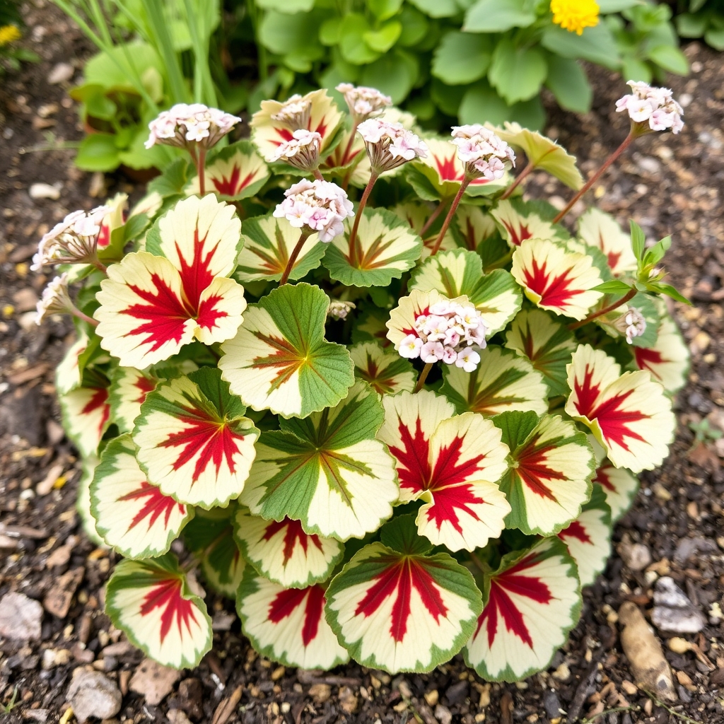 Variegated pelargonium