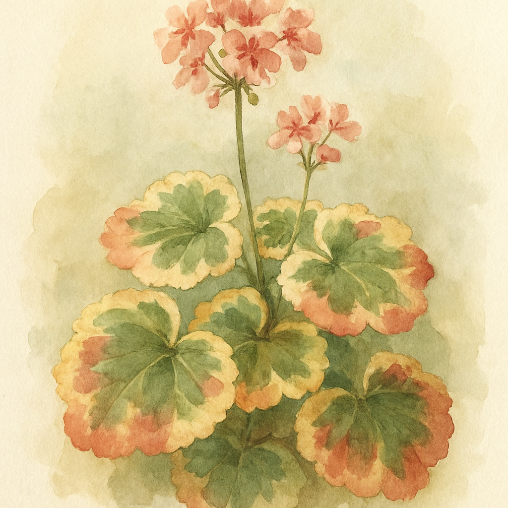 Variegated pelargonium