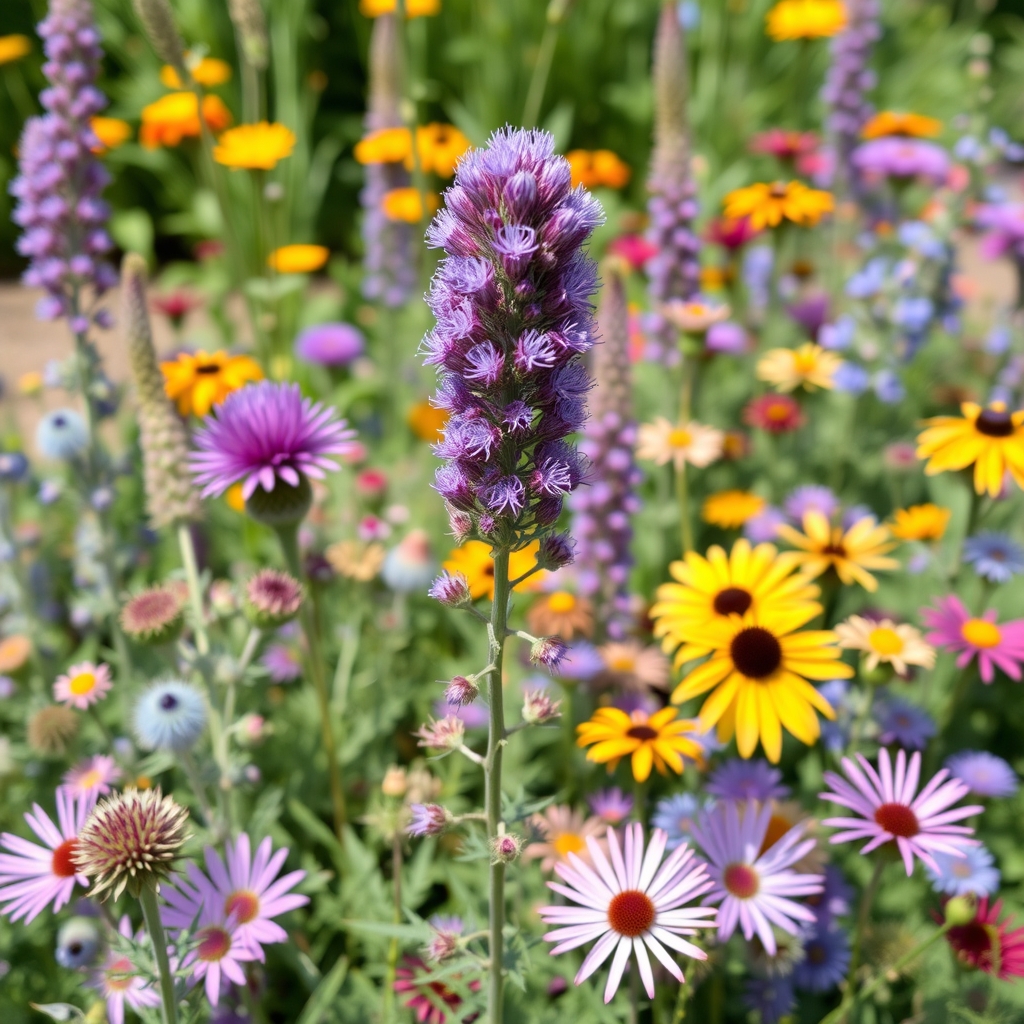 Eryngium, Verbena & Helenium Mix