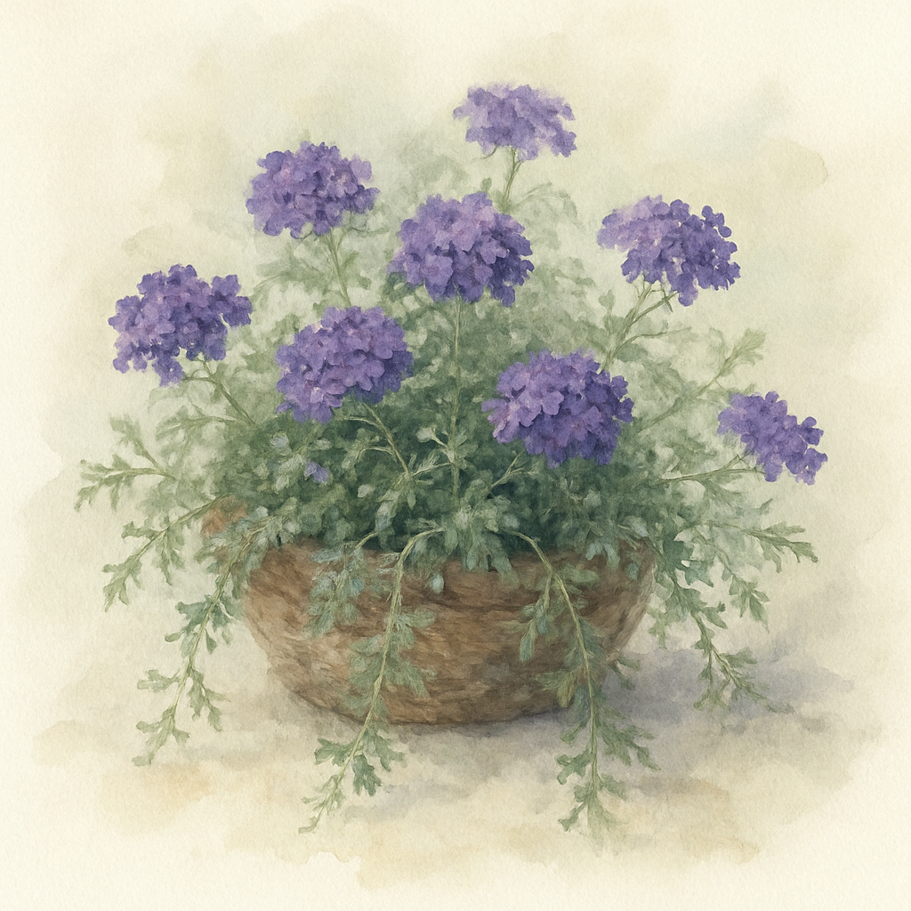 Verbena Indigo Basket Plants
