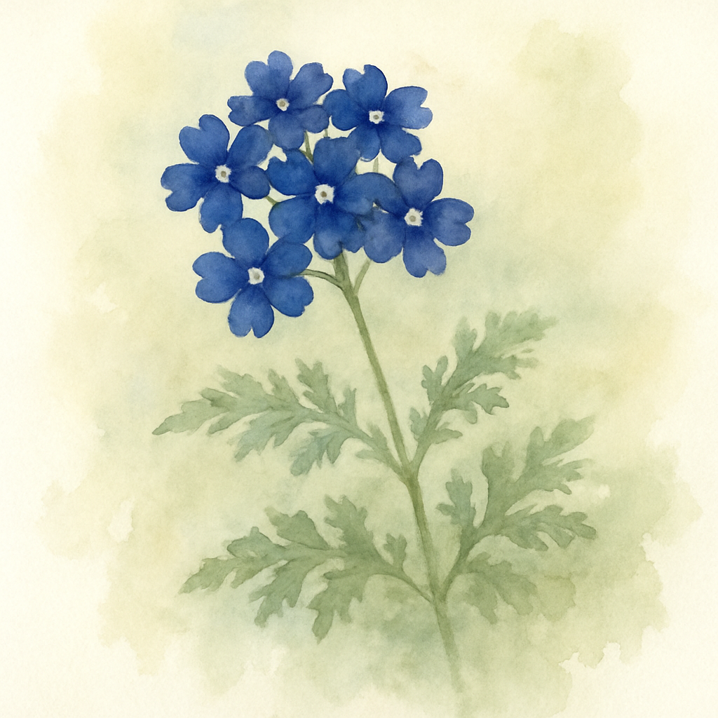 Verbena Lanai Blue Denim UK Grown 3 x Recyclable Pots