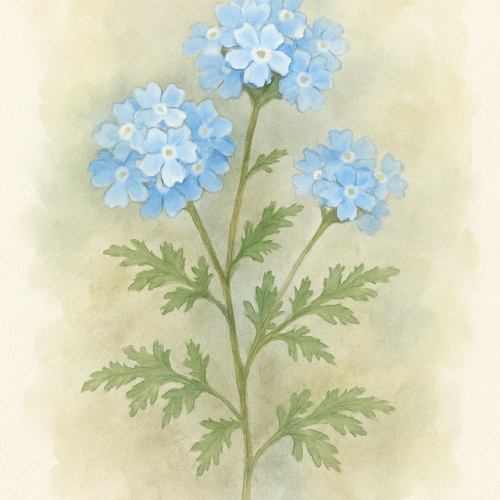 Verbena Lanai Blue Eyes In Recyclable Pots x 3 Plants