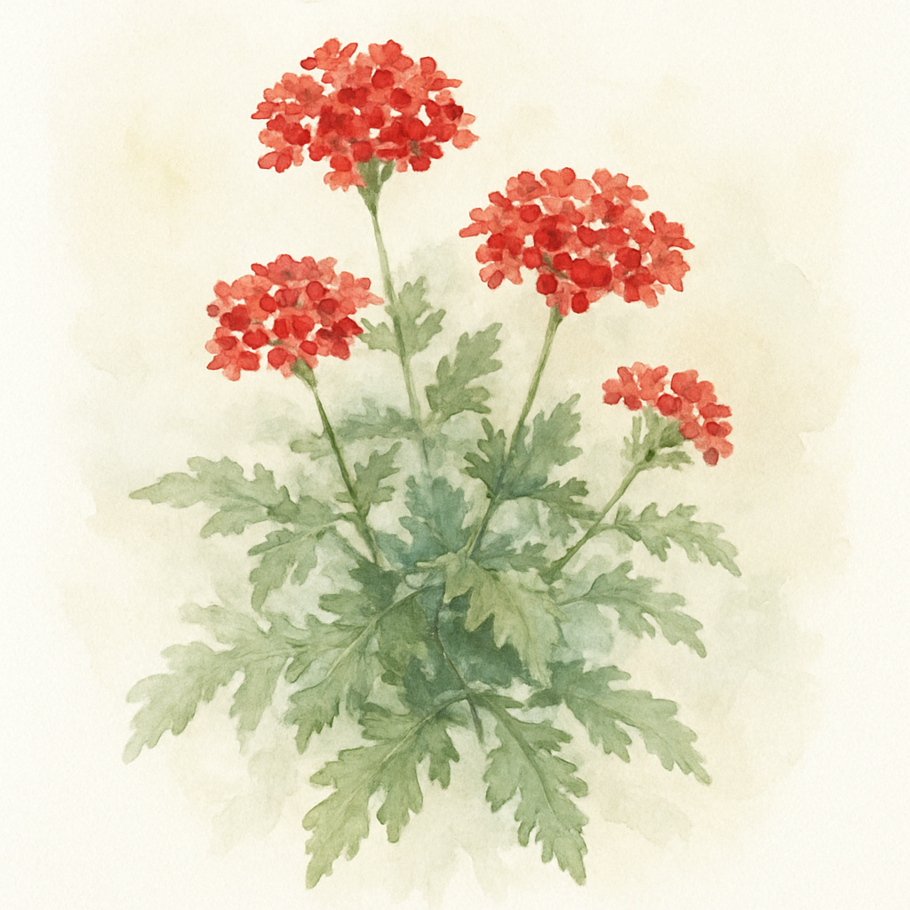 Verbena Lanai Red UK Grown 3 x Recyclable Pots