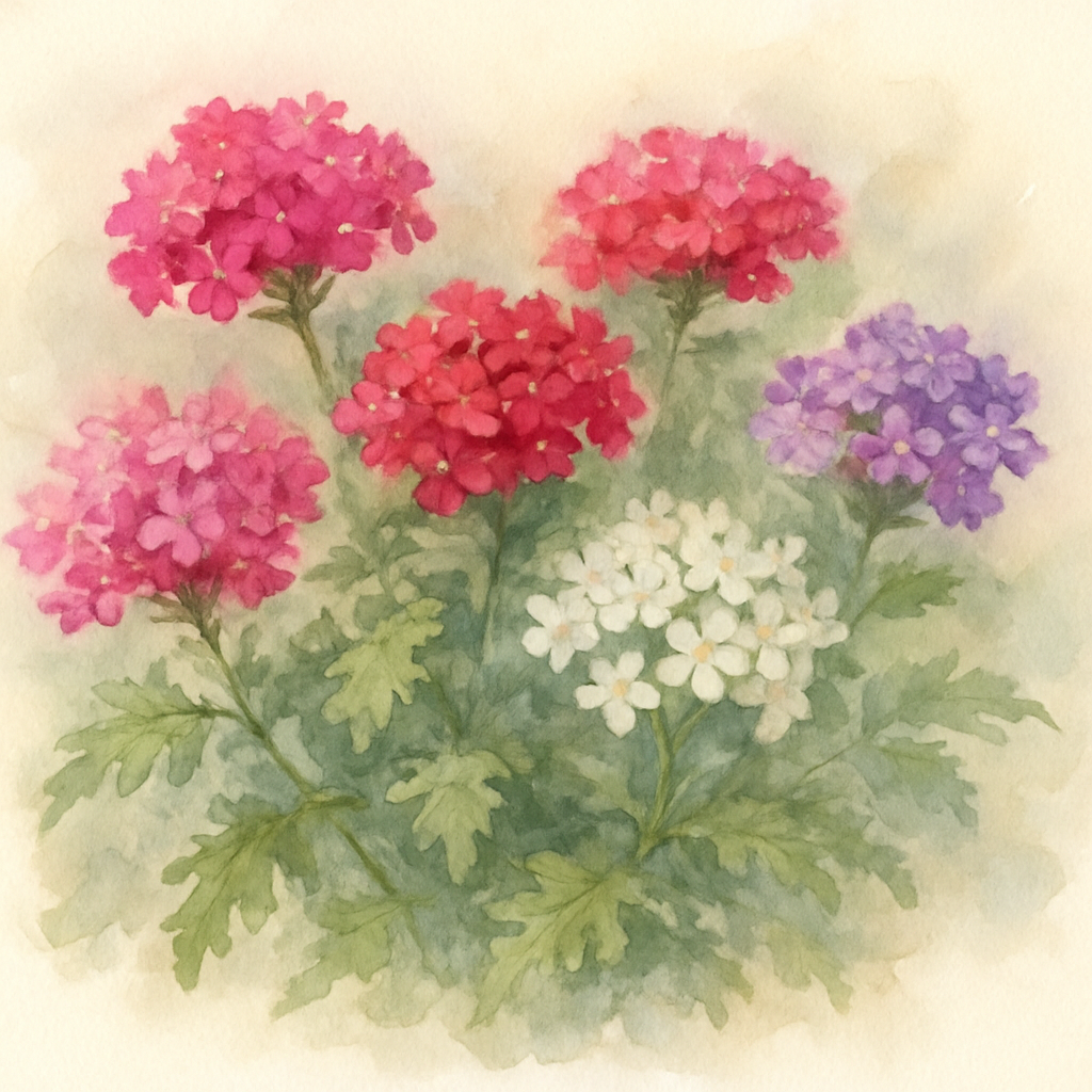 Verbena Mixed x 2 12 Plants Vibrant Summer Blooms