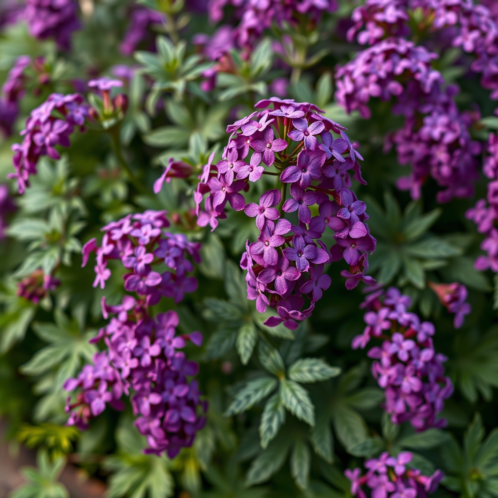 Verbena Purple Basket Plants