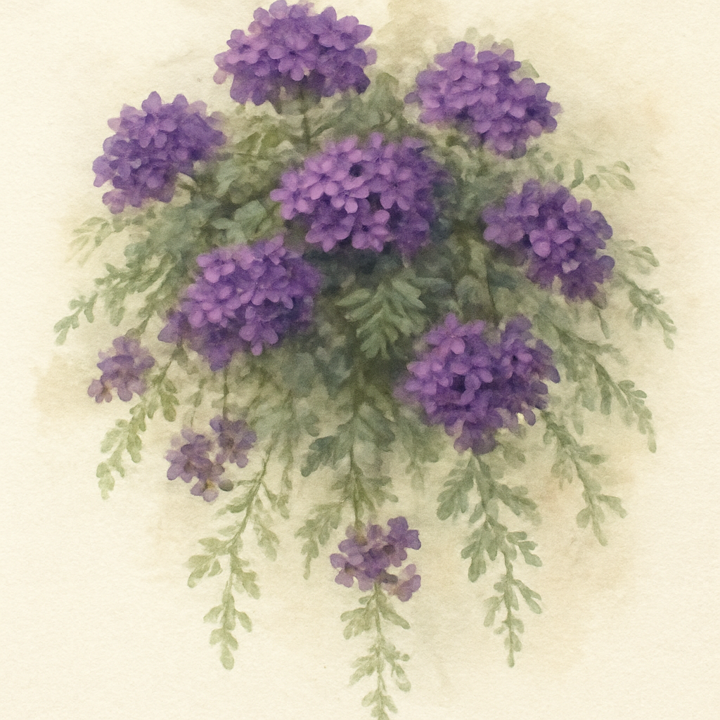 Verbena Purple Basket Plants