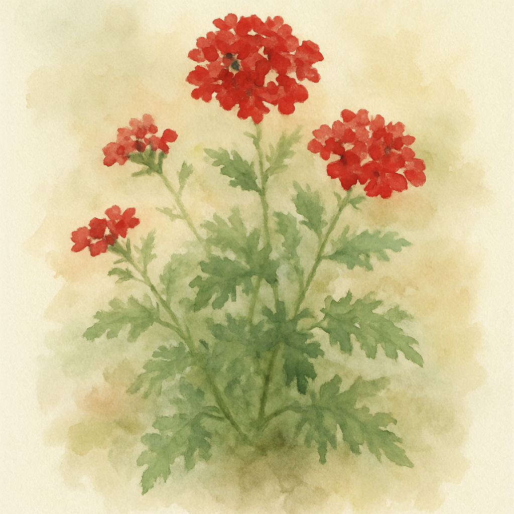 Verbena Scarlet Bedding Plants