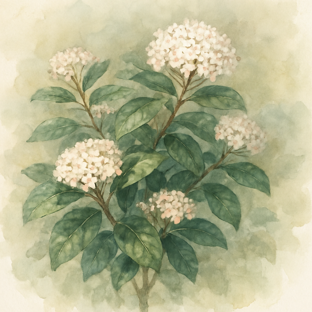 Viburnum × burkwoodii